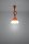 Suspension orange vif 5 flammes rétro NESSA