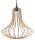 Lampe à suspendre en bois LILAH Ø40cm confortable E27 table à manger