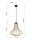 Lampe à suspendre en bois LILAH Ø40cm confortable E27 table à manger