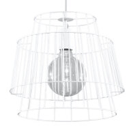 Suspension blanche en métal Ø35cm Moderne...