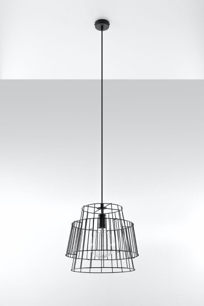 Lampe à suspendre Noir Métal Ø35cm Moderne E27 DALE