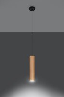 Suspension en bois Ø8cm étroit GU0...