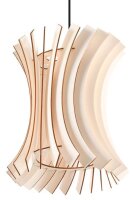 Luminaire suspendu en bois avec abat-jour Ø30cm...