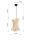 Luminaire suspendu en bois avec abat-jour Ø30cm PORSHA
