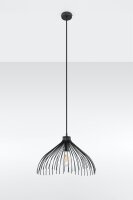 Fil de fer Lampe à suspendre noir Ø40cm E27...