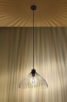 Fil de fer Lampe à suspendre noir Ø40cm E27...