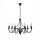Lustre rustique FIORANO en noir