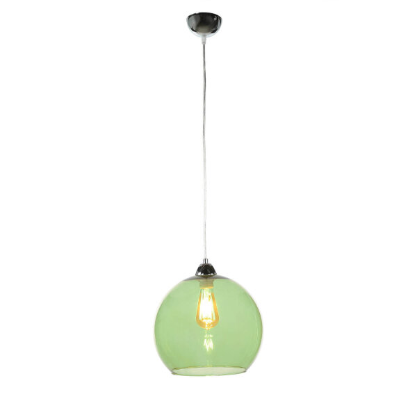 Lampe à suspendre avec abat-jour en verre Vert