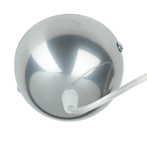 Suspension avec abat-jour en verre blanc
