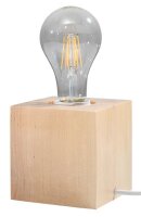 Lampe de table en bois carrée H:10cm petite...