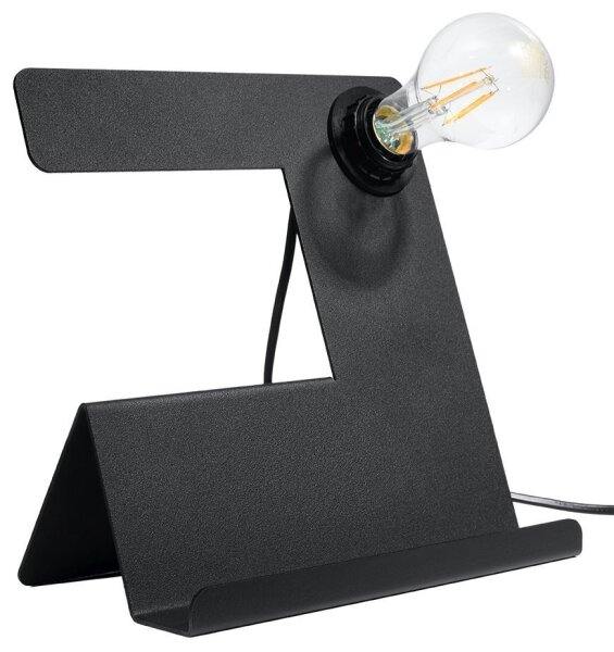 Lampe de table moderne avec support Noir Métal pour E27