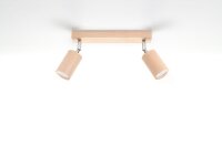 Spot de plafond confortable salon bois L:36cm 2x