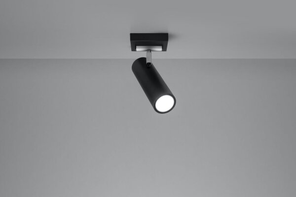 Lampe de plafonnier Noir Métal Moderne GU10 DUCCIA