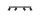Grand spot de plafond noir 80 cm de long métal FALERIA