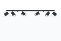 Projecteur de plafond noir FALERIA 120 cm de long 6x GU10
