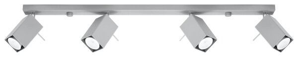 Projecteur de plafond gris FALERIA 80 cm de long 4x GU10
