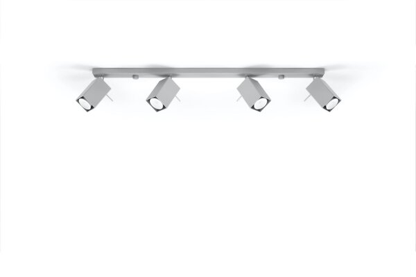 Projecteur de plafond gris FALERIA 80 cm de long 4x GU10