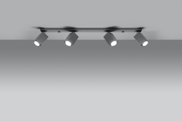 Projecteur de plafond gris FALERIA 80 cm de long 4x GU10