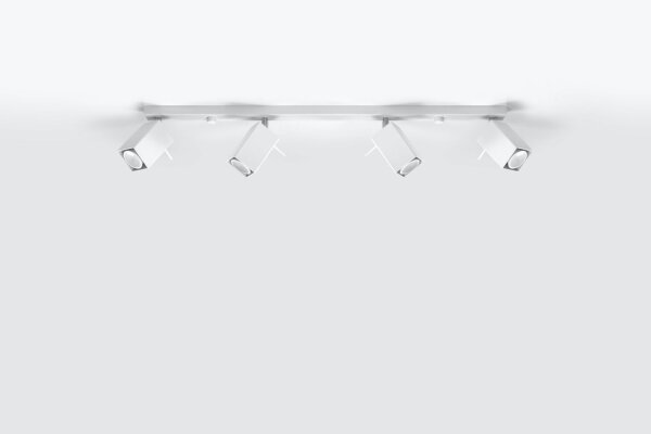 Grand spot de plafond blanc 80 cm de long métal FALERIA