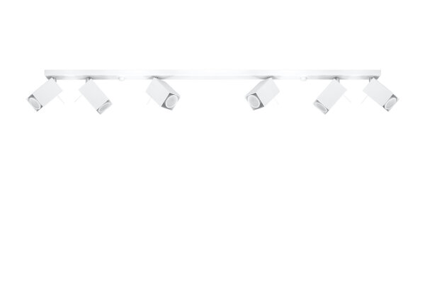 Spot de plafond blanc FALERIA 120 cm de long 6x GU10