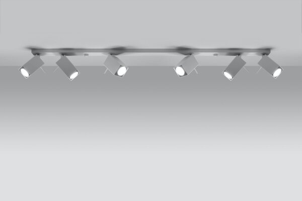 Spot de plafond blanc FALERIA 120 cm de long 6x GU10