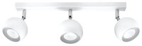 Spot de plafond rétro blanc 3x GU10 L:45cm Lampe...