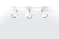 Spot de plafond rétro blanc 3x GU10 L:45cm Lampe...