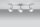 Spot de plafond rétro blanc 3x GU10 L:45cm Lampe de plafond