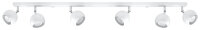Grand plafonnier blanc 120 cm de long 6x GU10