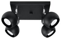 Plafonnier Retro Noir GU10 FAVONIA Salon