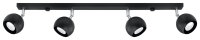 Projecteur noir acier 4 flammes 80cm de long rétro...