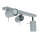 Spot de plafond gris métal L:45cm 3x GU10 polyvalent