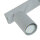 Spot de plafond gris métal L:45cm 3x GU10 polyvalent