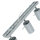 Spot de plafond gris métal L:45cm 3x GU10 polyvalent