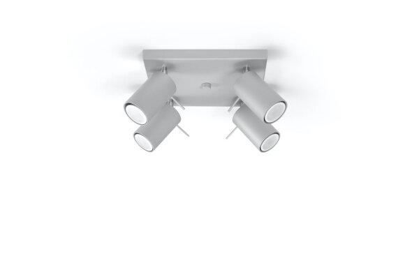 Spot moderne gris acier flexible GU10 ETNA