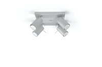 Spot moderne gris acier flexible GU10 ETNA