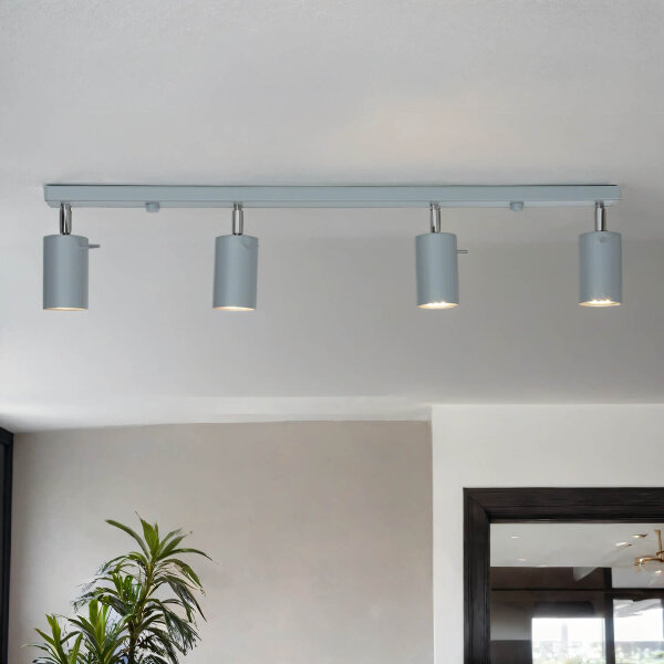 Spot de plafond moderne ETNA gris 80 cm de long
