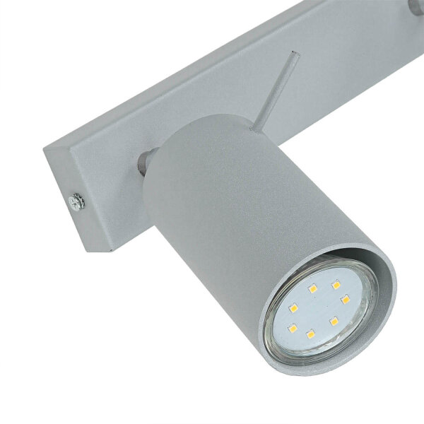 Spot de plafond moderne ETNA gris 80 cm de long