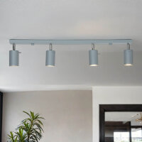 Spot de plafond moderne ETNA gris 80 cm de long