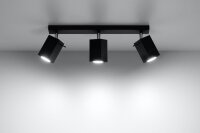Projecteur en saillie FALERIA en noir 3-flmg