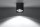 Luminaire apparent noir aluminium carré Moderne