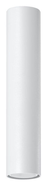 Plafonnier blanc LUTATIA Ø6cm H:30cm GU10 Métal