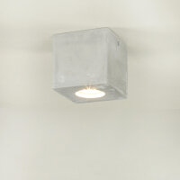 Lampe en béton carrée plafond L:10cm petite...