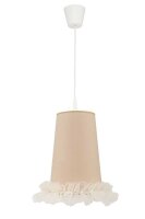 Lampe à suspendre Tissu Abat-jour Fille Lampe pour...