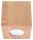 Plafonnier carré en bois L:10cm petit GU10 couloir