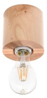Lampe de plafonnier en bois ronde &Oslash;10cm H:10cm...