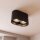 Projecteur noir ovale 2flmg