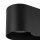 Projecteur noir ovale 2flmg