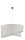 Lampe &agrave; suspendre Gris &Oslash;45cm Tissu rond Design moderne