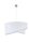 Suspension &eacute;l&eacute;gante SELMA Blanc Tissu &amp; Dentelle